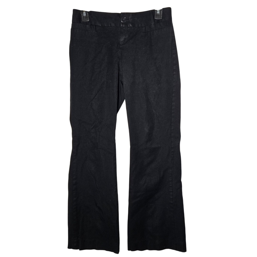 Banana Republic Womens‎ Jackson Fit Black Dress Pants 0P Petite Stretch Career